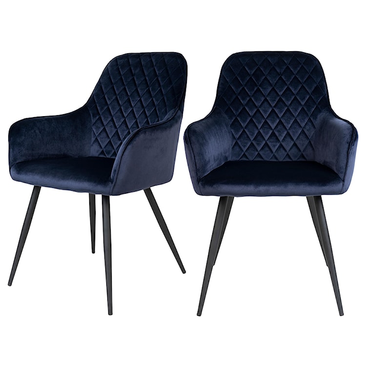 Krzesło tapicerowane Rozates niebieskie  - zdjęcie 7