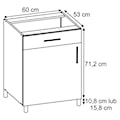 Zestaw mebli kuchennych Collesano 240 cm 9 elementów  - zdjęcie 18