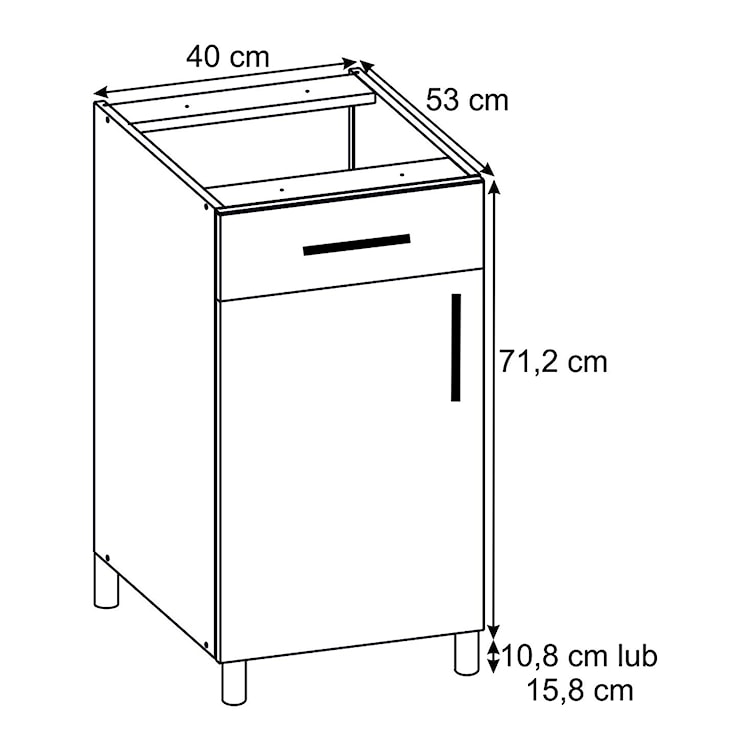 Zestaw mebli kuchennych Sottana biały 295 cm  - zdjęcie 13