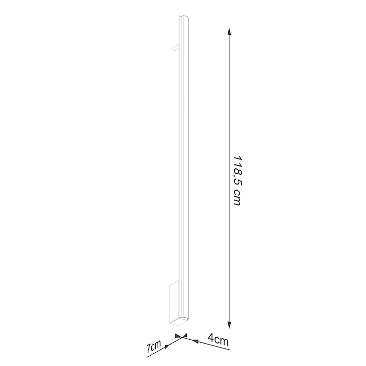 Kinkiet Lagom LED 120 cm biały 3000K  - zdjęcie 8