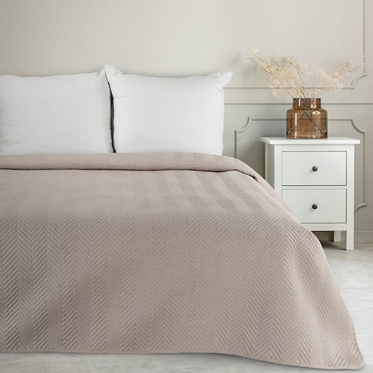 Narzuta Len 210x170 cm beżowa  