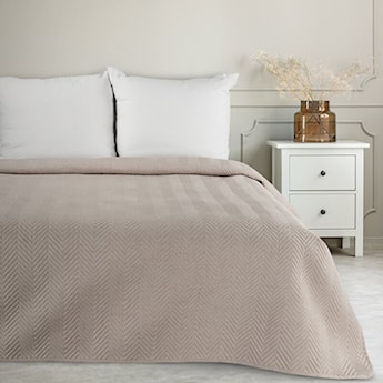 Narzuta Len 210x170 cm beżowa 