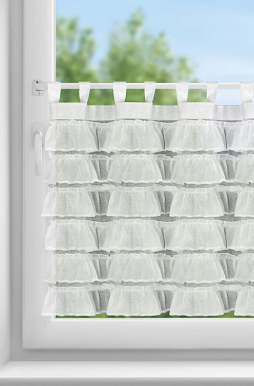 Zazdrostka Lilia biała wzór falbanki  