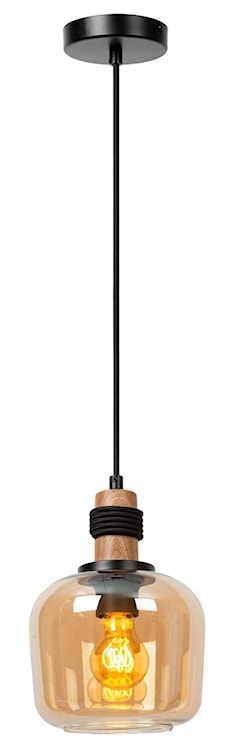 Lampa wisząca Ilona 18 cm czarno-brązowa  - zdjęcie 2