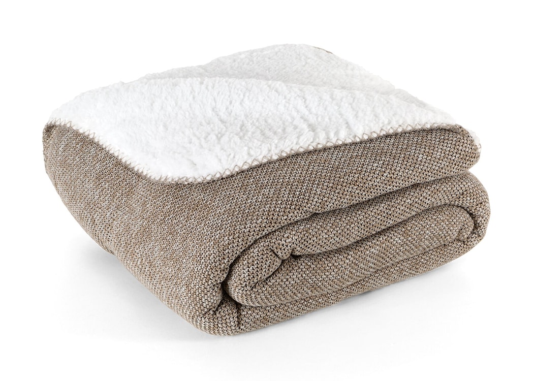 Koc Panda 200x150 cm biało-beżowy  - zdjęcie 4