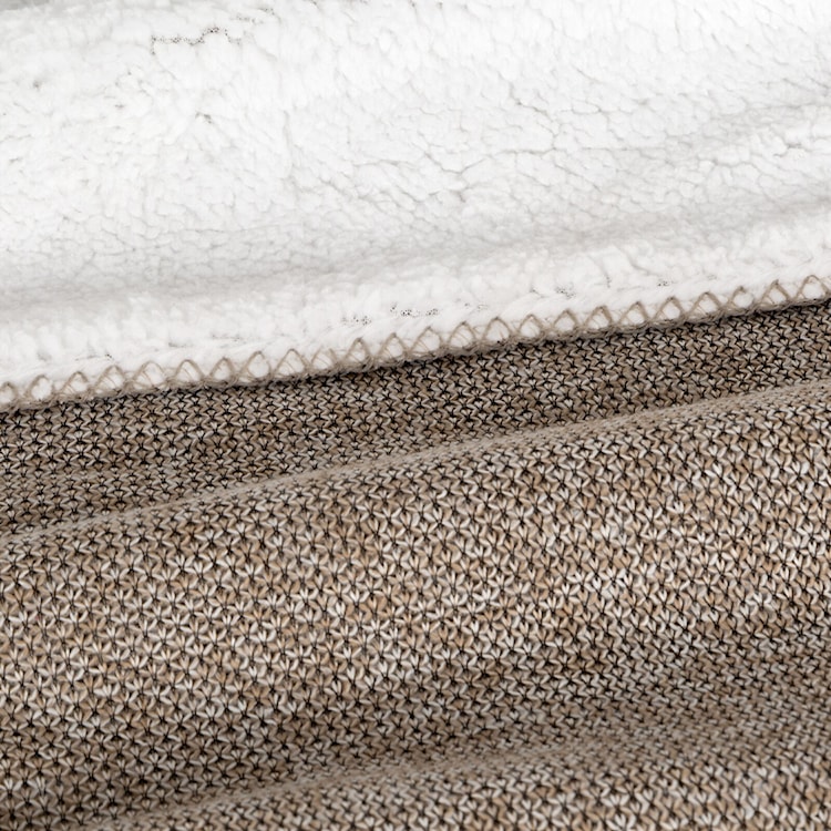 Koc Panda 200x150 cm biało-beżowy  - zdjęcie 6