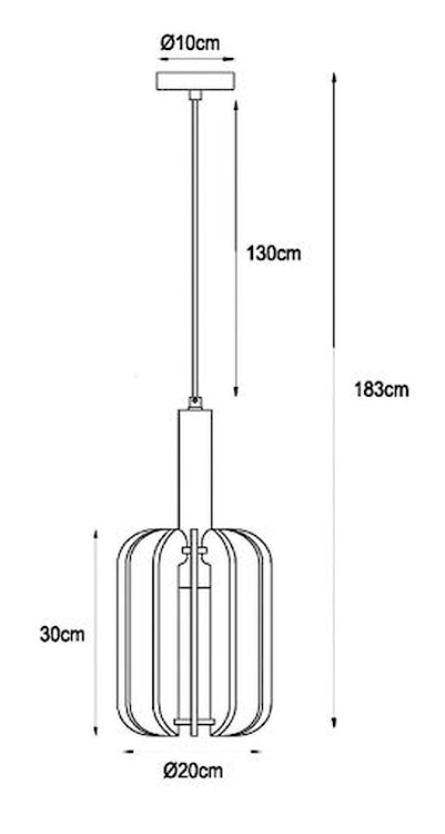 Lampa wisząca Rafal szara  - zdjęcie 8