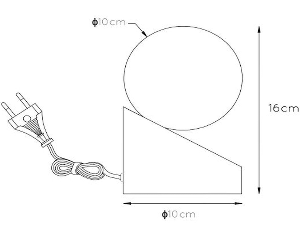 Lampa stołowa Len ciemnobrązowa podstawa  - zdjęcie 6