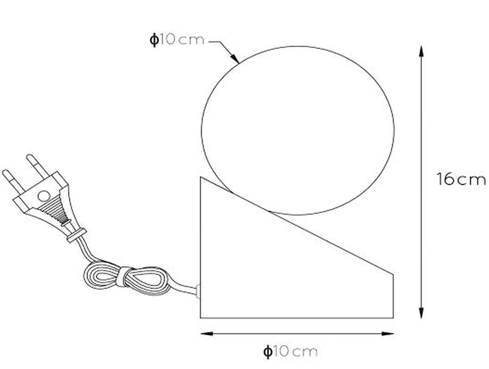 Lampa stołowa Len jasnobrązowa podstawa  - zdjęcie 6