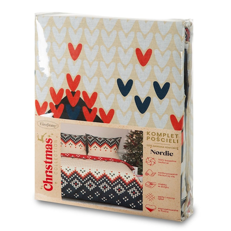 Pościel świąteczna Nordic 200x160 cm wielokolorowa  - zdjęcie 6