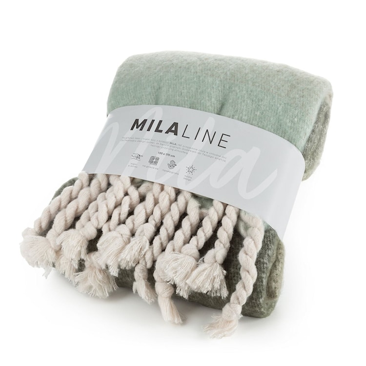 Koc narzuta Moher 170x130 cm zielony