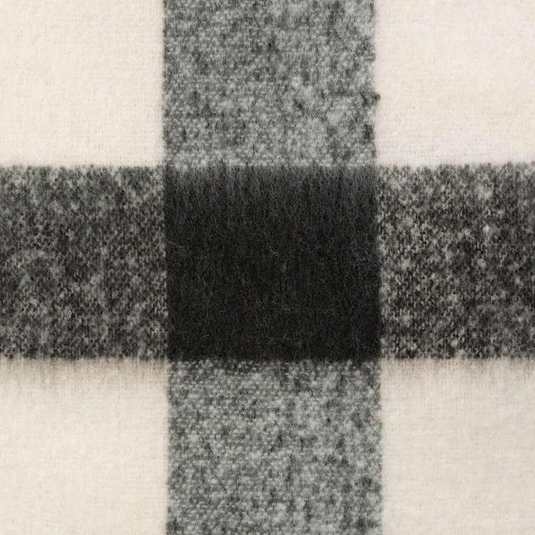 Koc narzuta Moher 170x130 cm czarno-kremowy  - zdjęcie 5