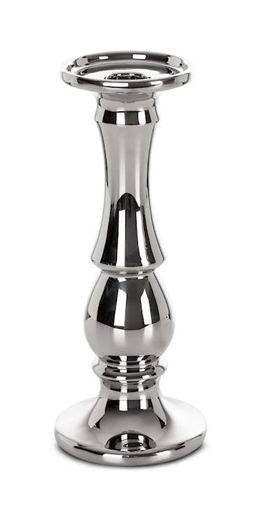 Świecznik Joly 25 cm srebrny 