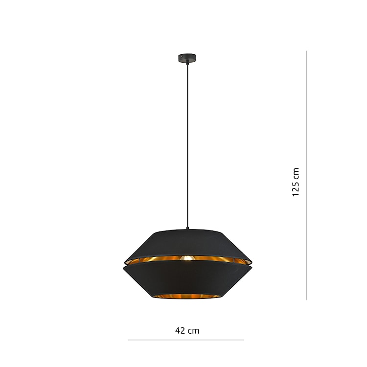 Lampa wisząca Catnes czarno-złota  - zdjęcie 4