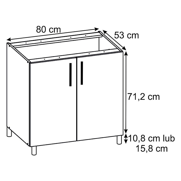 Zestaw mebli kuchennych Sottana biały 240 cm  - zdjęcie 16