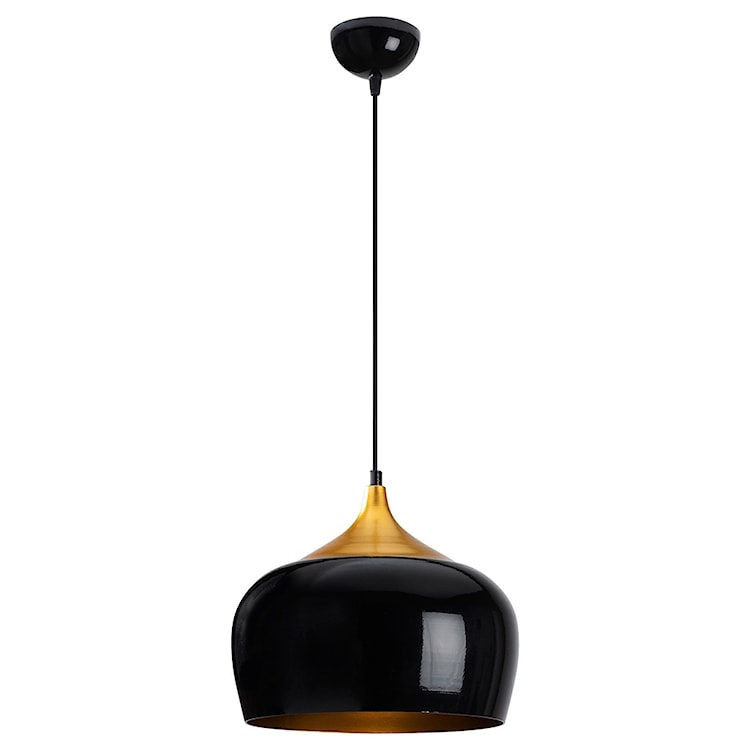 Lampa wisząca Theyro z okrągłym kloszem średnica 30 cm czarna 