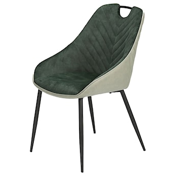 Krzesło tapicerowane Paciterte zielone