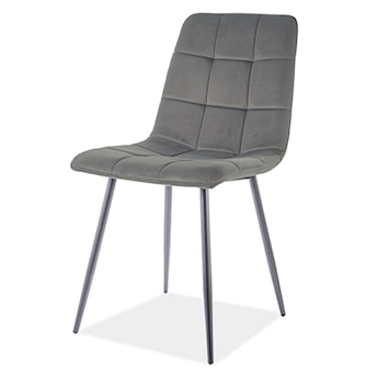 Krzesło tapicerowane Kaveh szare tkanina hydrofobowa
