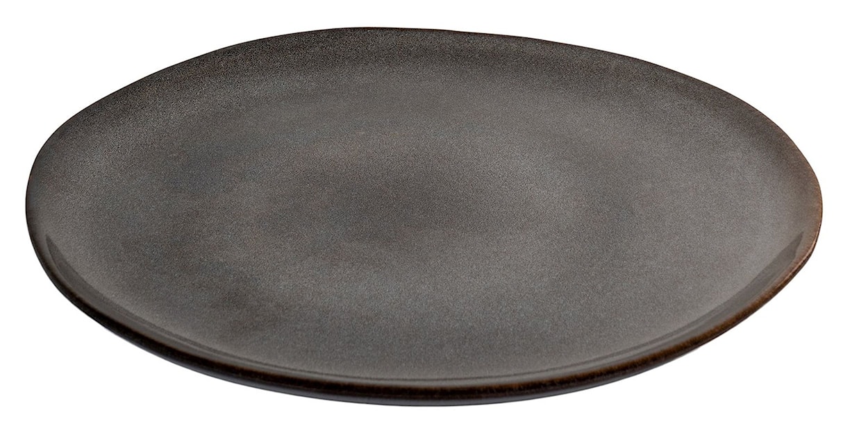 Zestaw czterech talerzy ceramicznych Selma średnica 21 cm szaro-brązowe