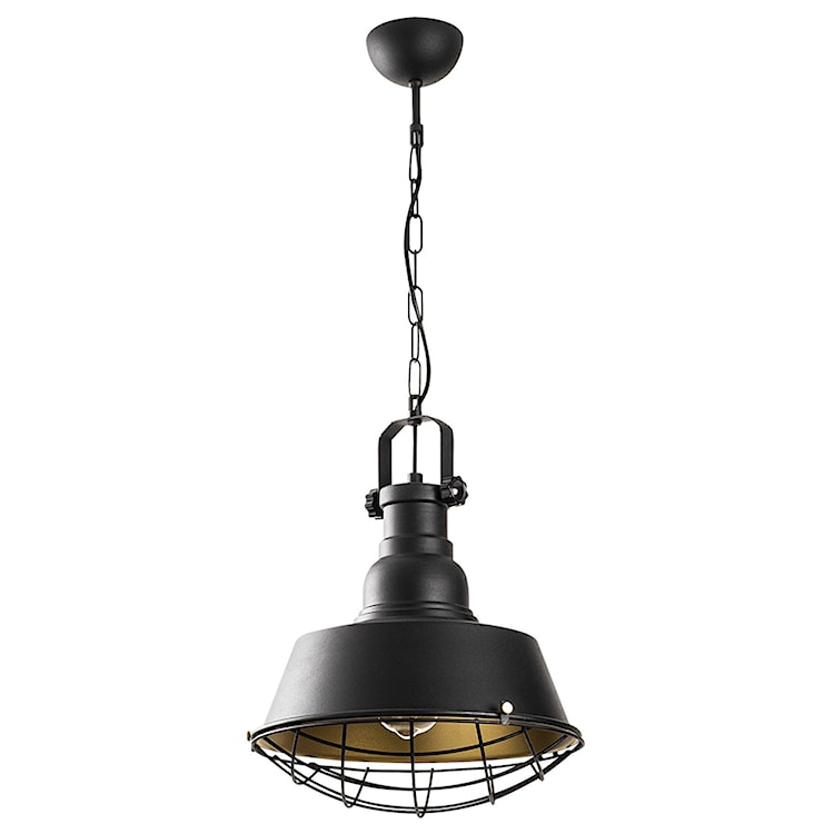 Lampa sufitowa Ardulace industrialna średnica 30 cm czarna