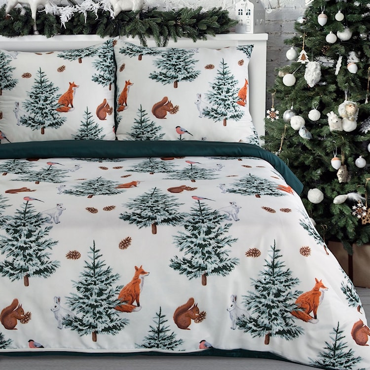 Pościel świąteczna Roland 200x160 cm wielokolorowa  - zdjęcie 2