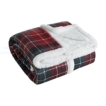 Koc świąteczny Novarle 150x200 cm zielono-czerwony