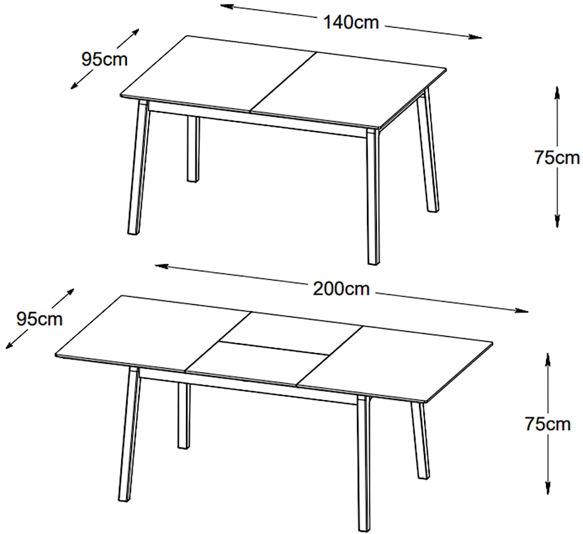 Stół rozkładany Qulize 140-200 cm dąb naturalny  - zdjęcie 10