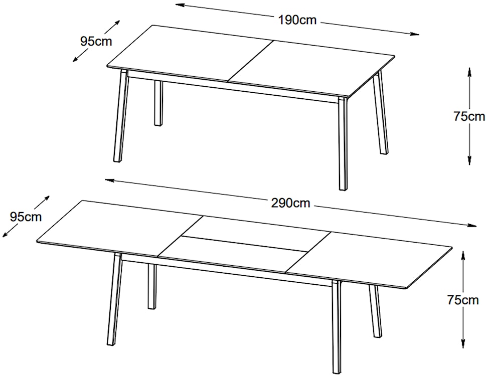 Stół rozkładany Qulize 190-290 cm dąb naturalny  - zdjęcie 8