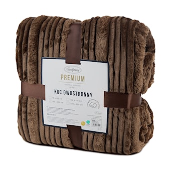 Koc Nina 200x150 cm ciemnobrązowy