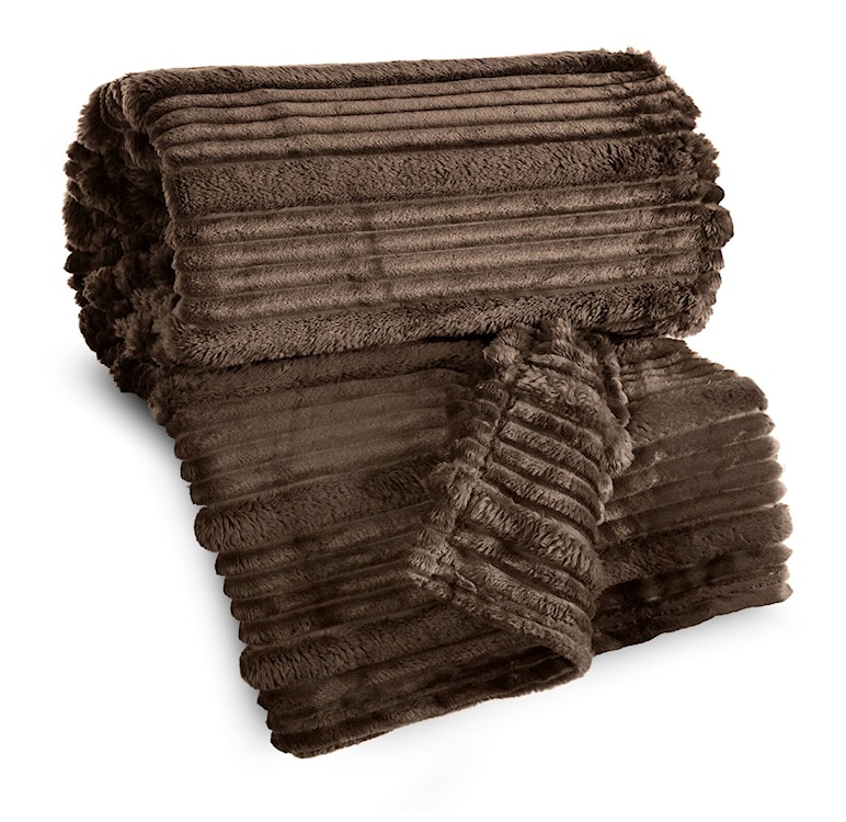 Koc Nina 200x150 cm ciemnobrązowy  - zdjęcie 4