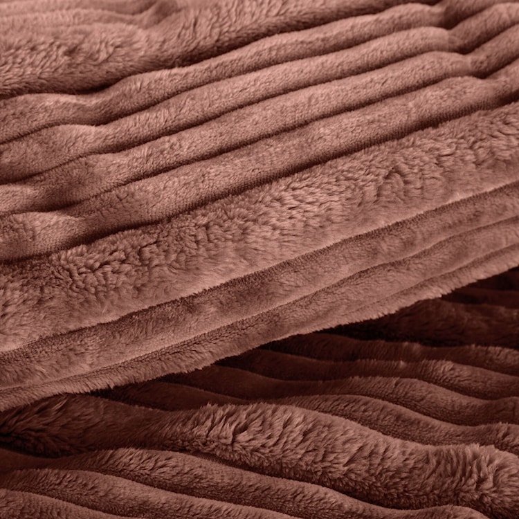 Koc Nina 220x200 cm jasnobrązowy  - zdjęcie 7