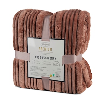 Koc Nina 220x200 cm jasnobrązowy