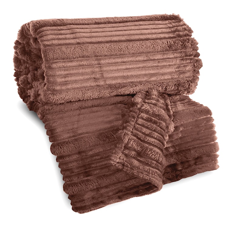 Koc Nina 220x200 cm jasnobrązowy  - zdjęcie 4