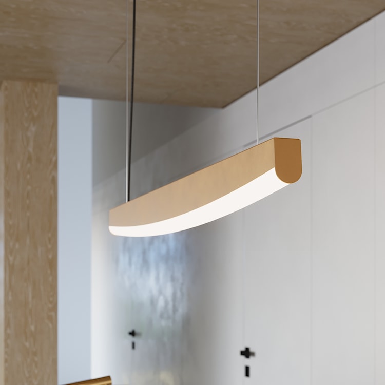 Lampa wisząca Jorun LED 150 cm złota 3000K  - zdjęcie 4