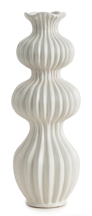 Wazon Sequis ceramiczny kremowy 