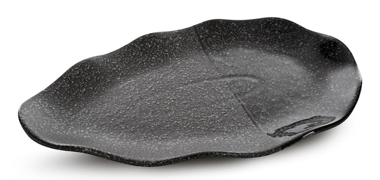 Patera Mandi z glinki ceramicznej ciemna 