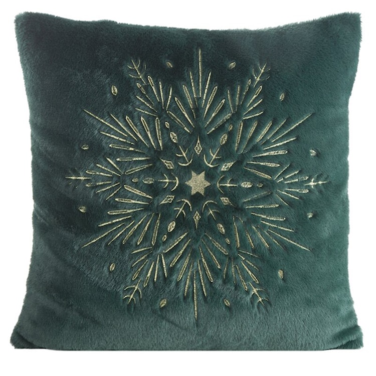 Poszewka na poduszkę Loriema 45x45 cm butelkowa zieleń 