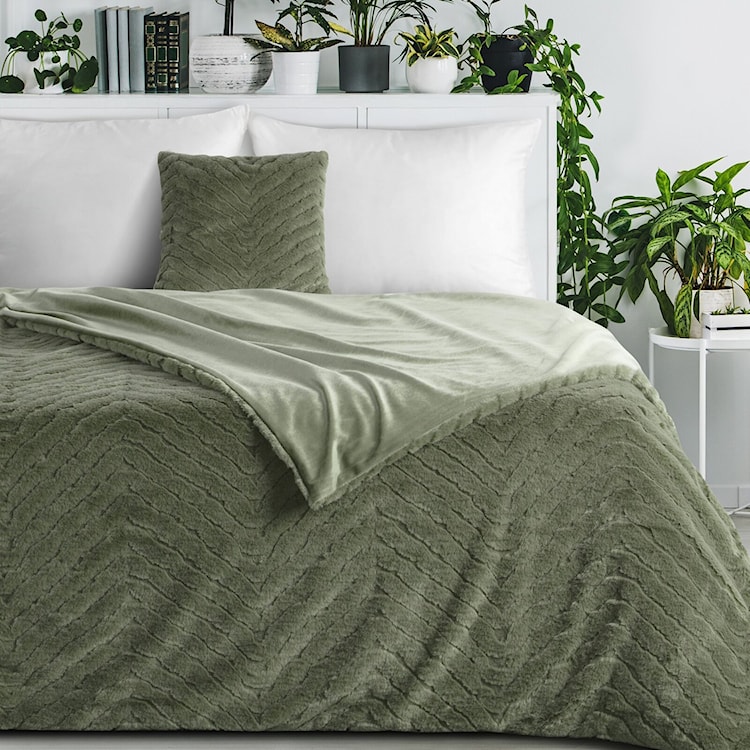 Koc Kate 200x150 cm oliwkowy  - zdjęcie 3