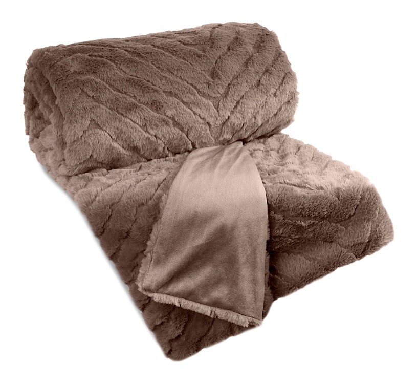 Koc Kate 200x150 cm ciemnobeżowy 