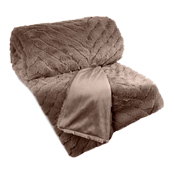 Koc Kate 200x150 cm ciemnobeżowy