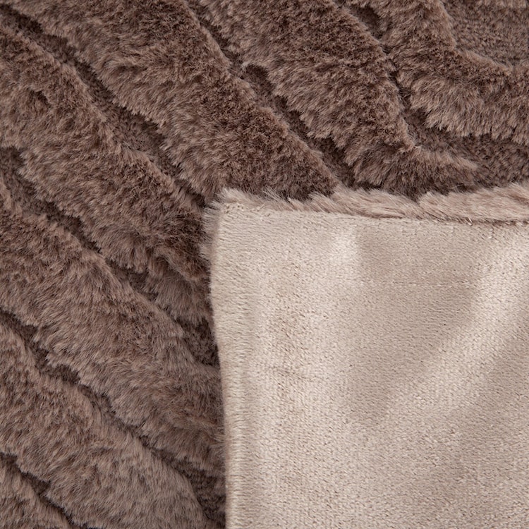 Koc Kate 200x150 cm ciemnobeżowy  - zdjęcie 5