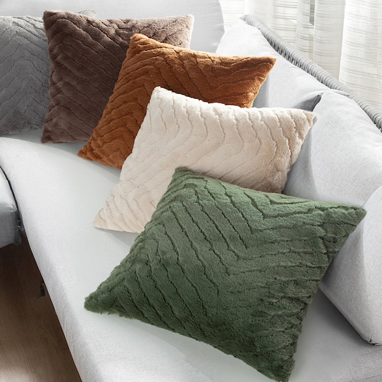 Poszewka Kate 45x45 cm oliwkowa  - zdjęcie 2