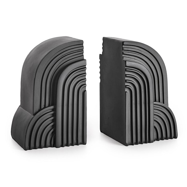 Podpórka na książki Karoul ceramiczna czarna 