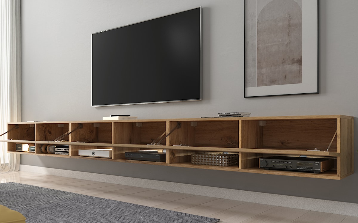 Szafka RTV Wander 300 cm Dąb wotan    - zdjęcie 6