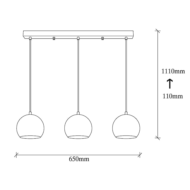 Lampa wisząca Biben x3 w kształcie kuli średnica 15 cm złota  - zdjęcie 19