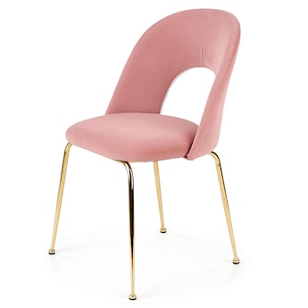 Krzesło tapicerowane Bergenia różowe