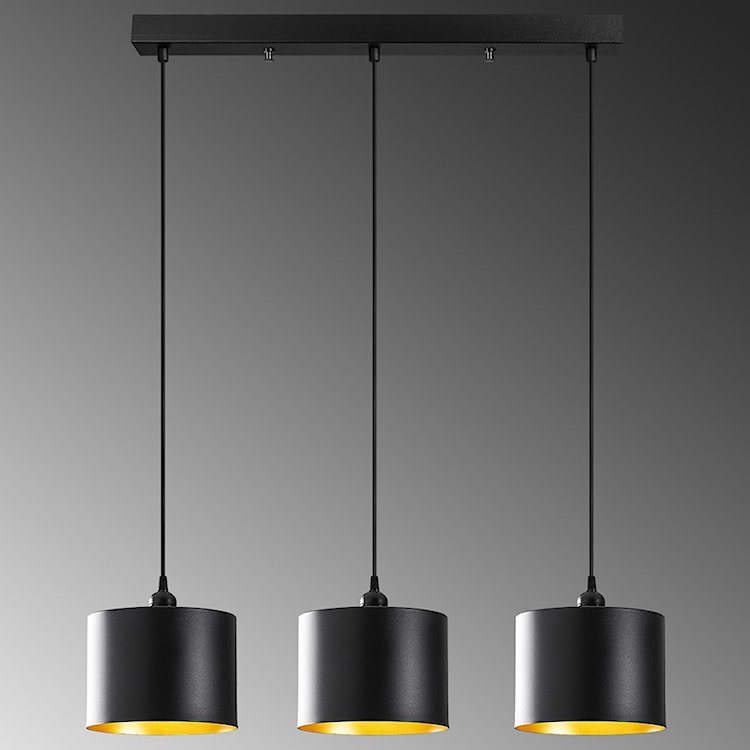 Lampa wisząca Hortensis x3 czarna 20 cm  - zdjęcie 4