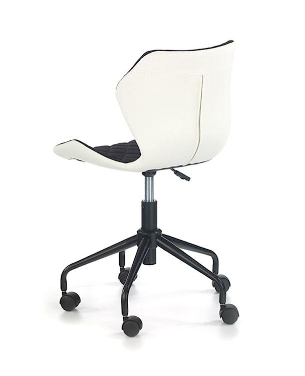 Fotel biurowy Forint biało-czarny  - zdjęcie 5