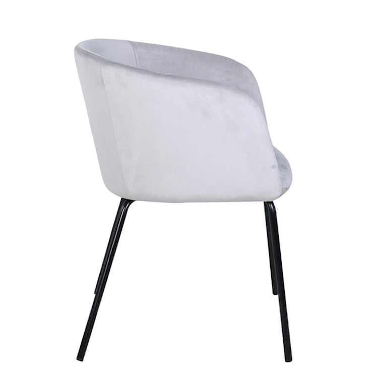 Krzesło tapicerowane Ressator szary velvet  - zdjęcie 5