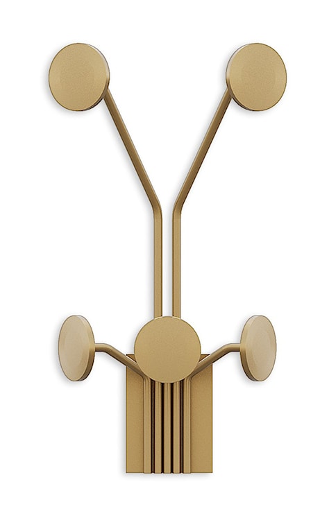 Wieszak ścienny Giraffe metalowy złoty 